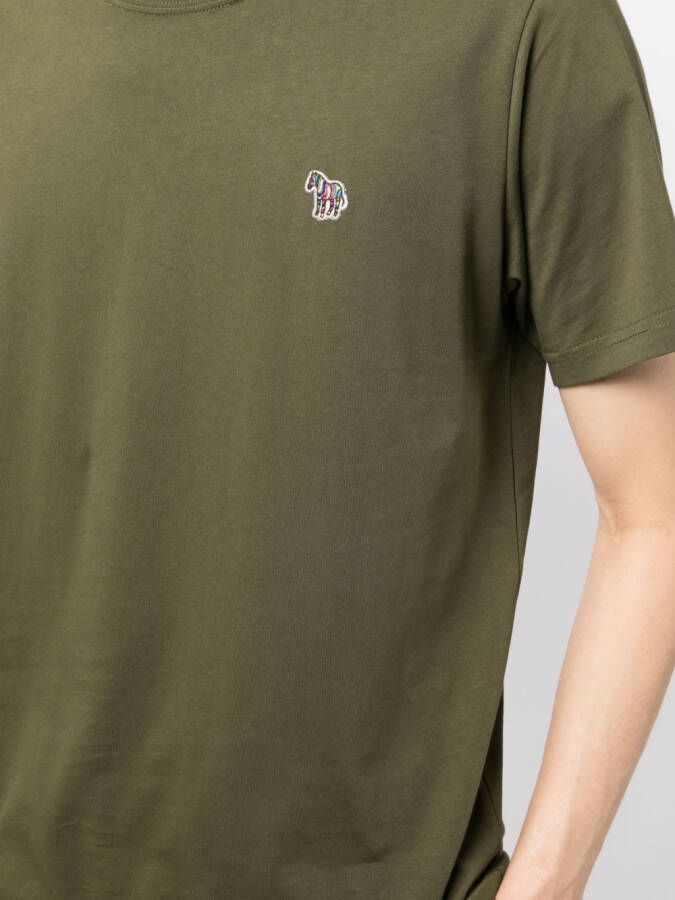 PS Paul Smith T-shirt met logopatch Groen
