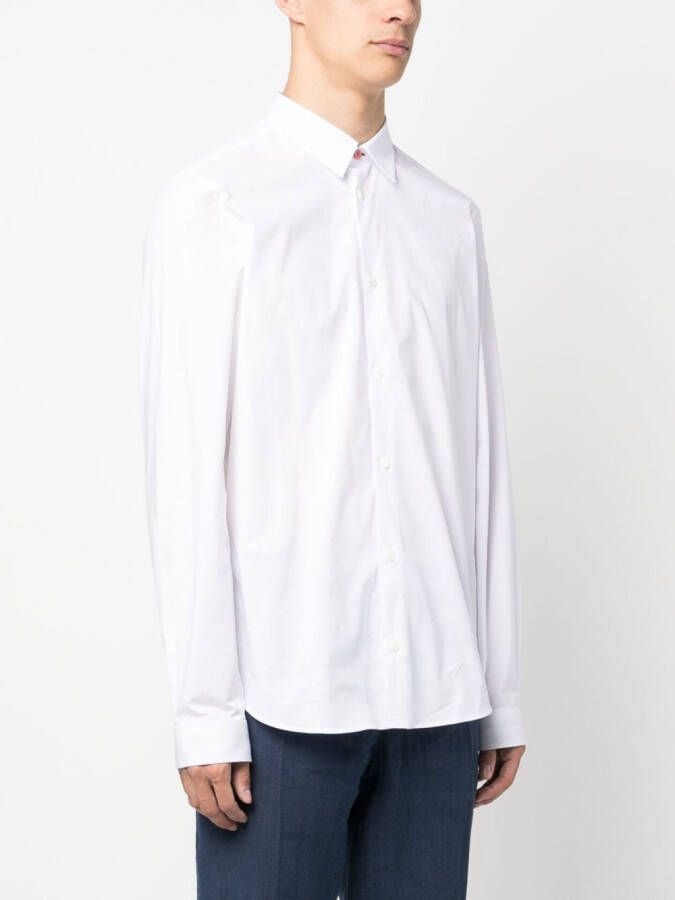 PS Paul Smith Overhemd van stretchkatoen Wit