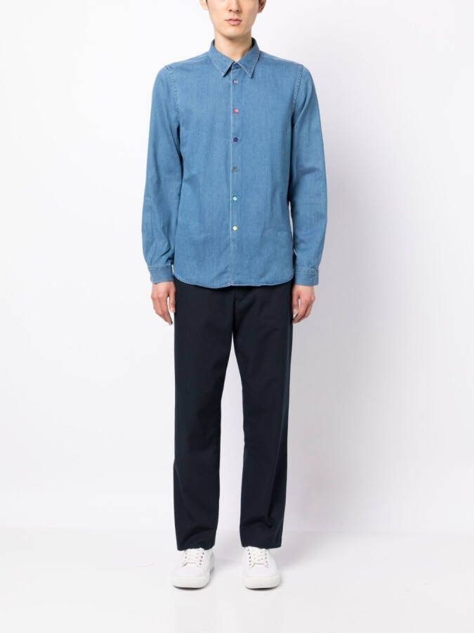 PS Paul Smith Denim overhemd Blauw