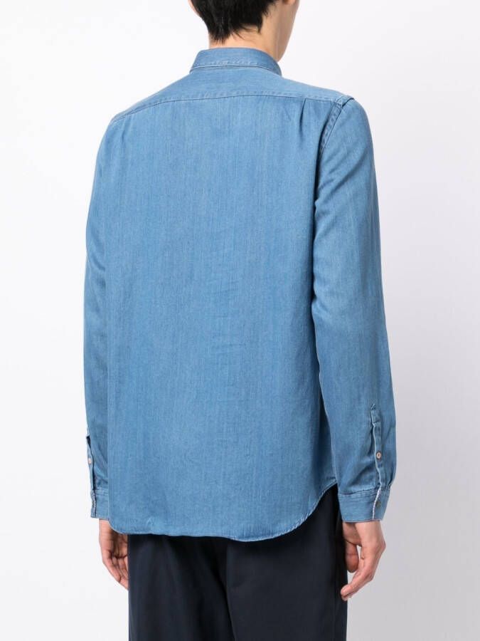 PS Paul Smith Denim overhemd Blauw
