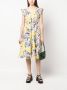 PS Paul Smith Midi-jurk met bloemenprint Beige - Thumbnail 2