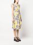 PS Paul Smith Midi-jurk met bloemenprint Beige - Thumbnail 3