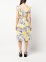 PS Paul Smith Midi-jurk met bloemenprint Beige - Thumbnail 4