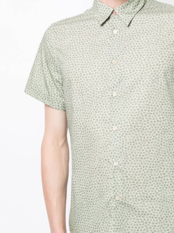 PS Paul Smith Overhemd met bloemenprint Groen