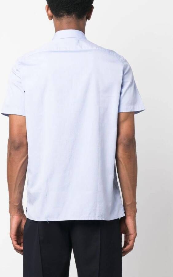 PS Paul Smith Overhemd met geborduurd logo Blauw