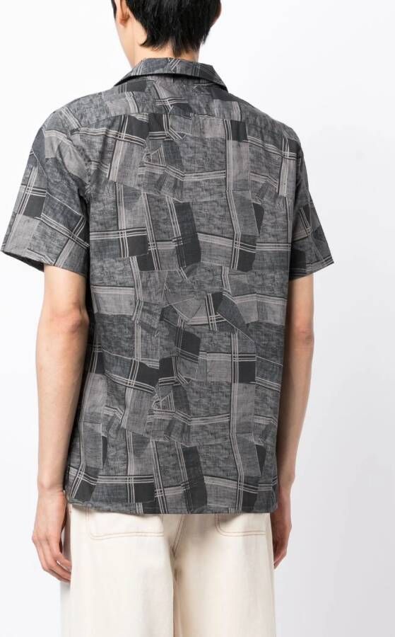 PS Paul Smith Overhemd met geometrische print Grijs