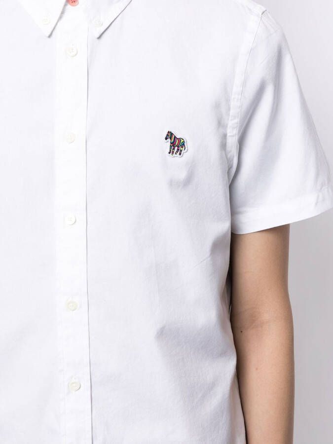 PS Paul Smith Overhemd met zebraprint Wit
