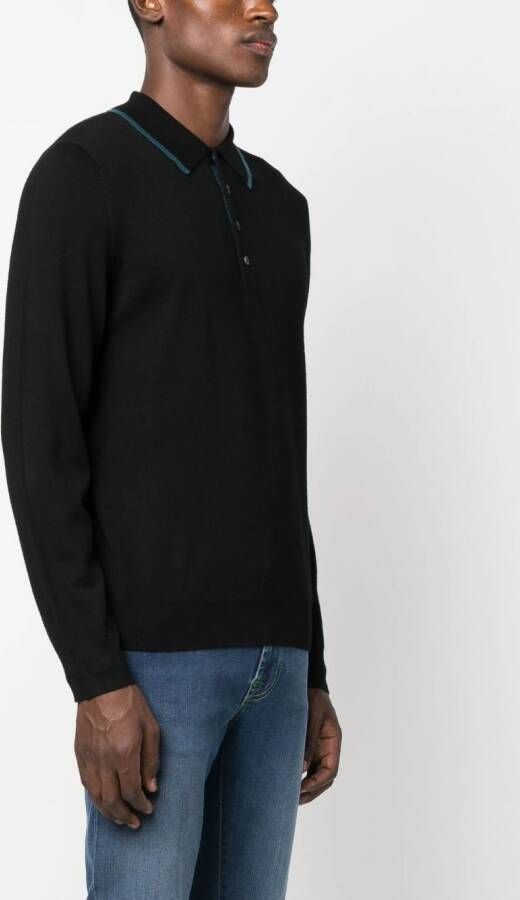 PS Paul Smith Poloshirt met geborduurd logo Zwart