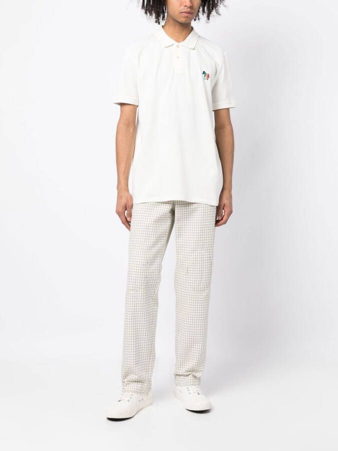 PS Paul Smith Poloshirt met patch Wit