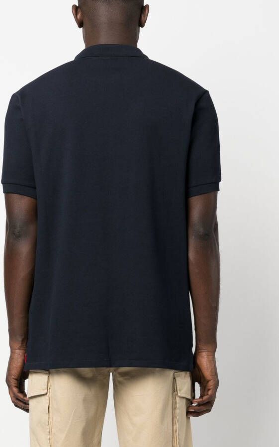 PS Paul Smith Poloshirt met zebraprint Blauw