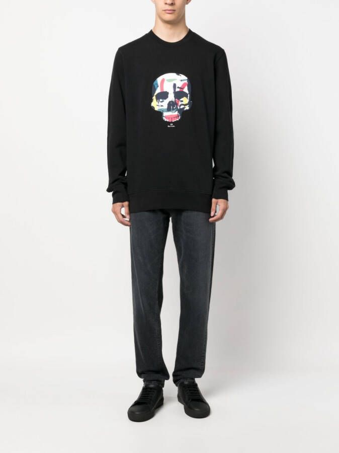 PS Paul Smith Sweater met doodskopprint Zwart