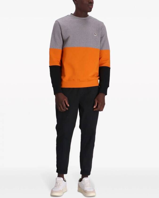PS Paul Smith Sweater met colourblocking Grijs
