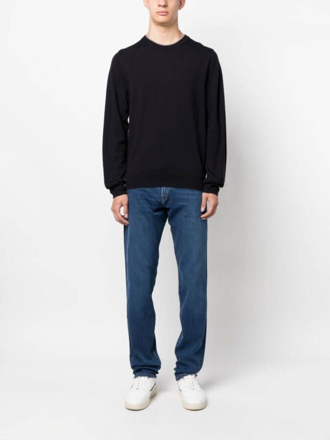 PS Paul Smith Sweater met geborduurd logo Blauw