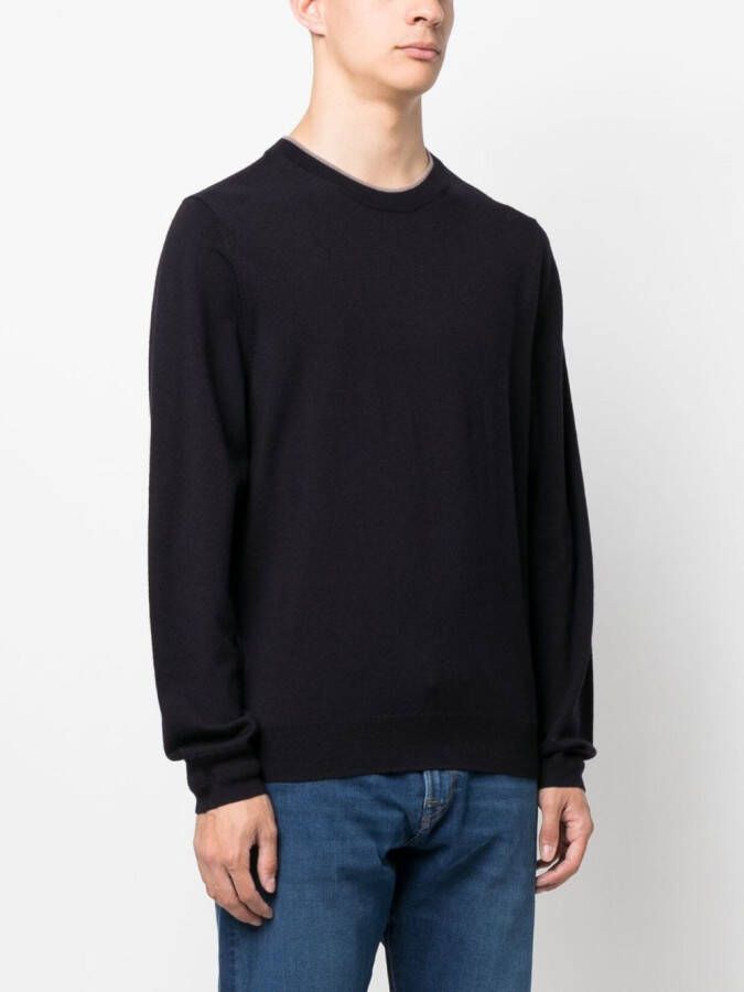 PS Paul Smith Sweater met geborduurd logo Blauw