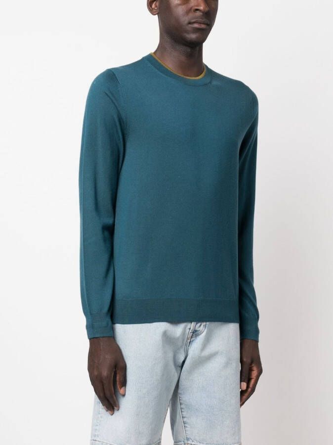PS Paul Smith Sweater met geborduurd logo Blauw