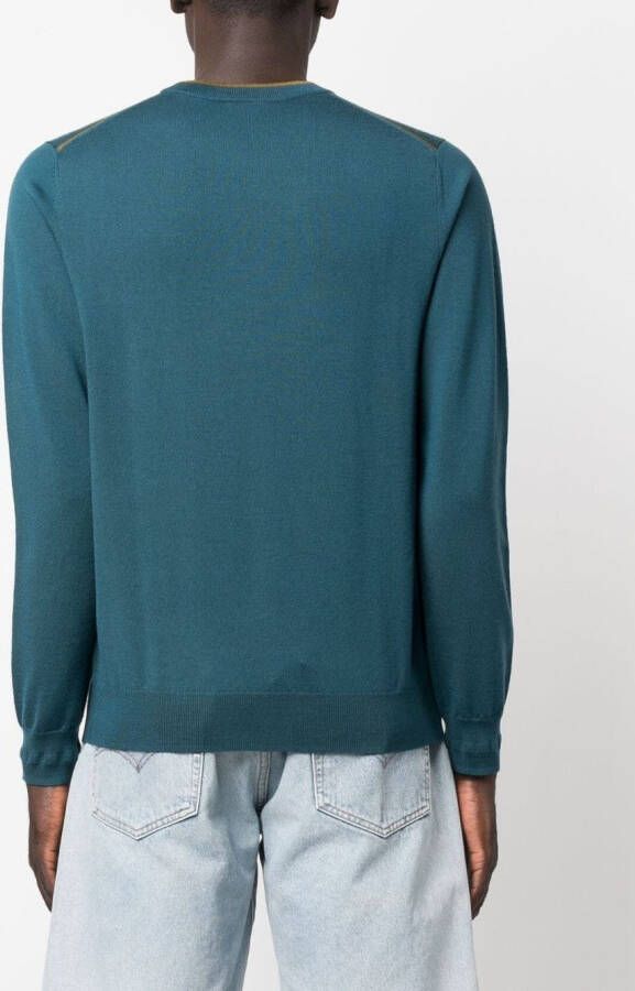 PS Paul Smith Sweater met geborduurd logo Blauw