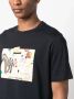PS Paul Smith T-shirt met zebraprint Blauw - Thumbnail 5