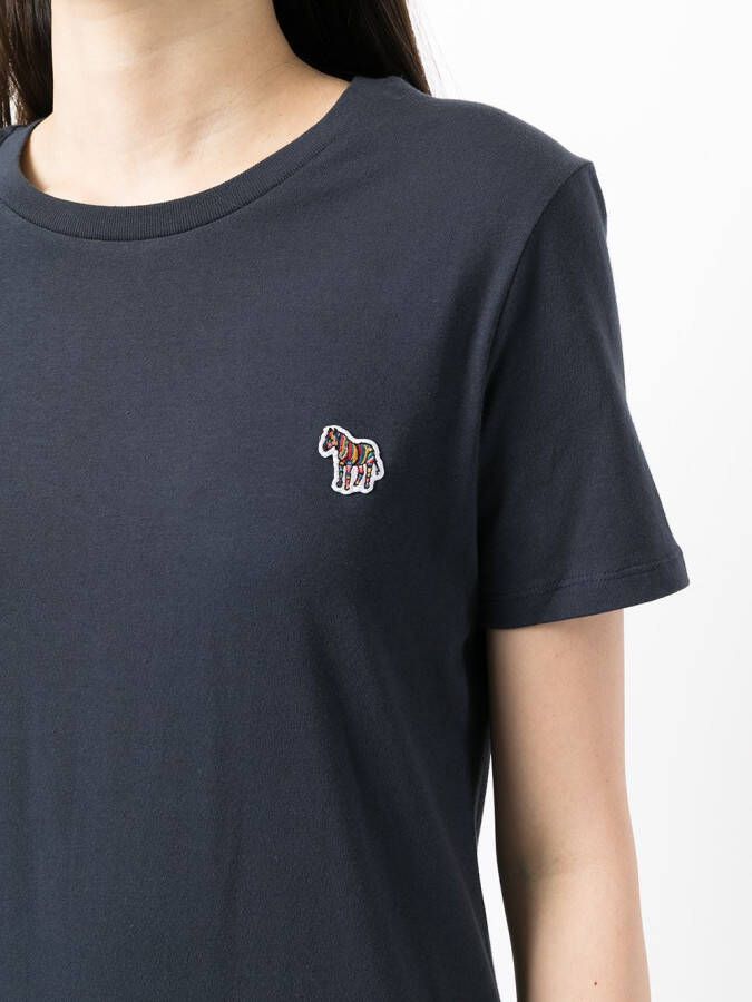 PS Paul Smith T-shirt met zebraprint Blauw