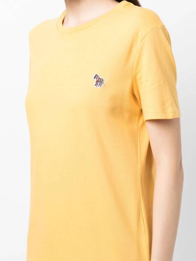 PS Paul Smith T-shirt met zebraprint Geel