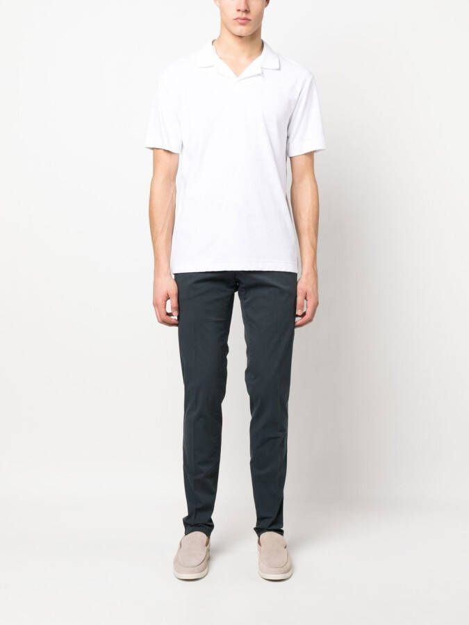 PT Torino Chino van stretchkatoen Blauw