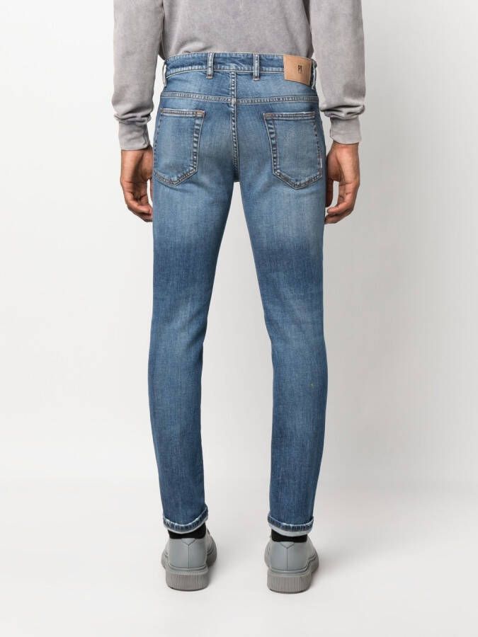 PT Torino Gerafelde jeans Blauw