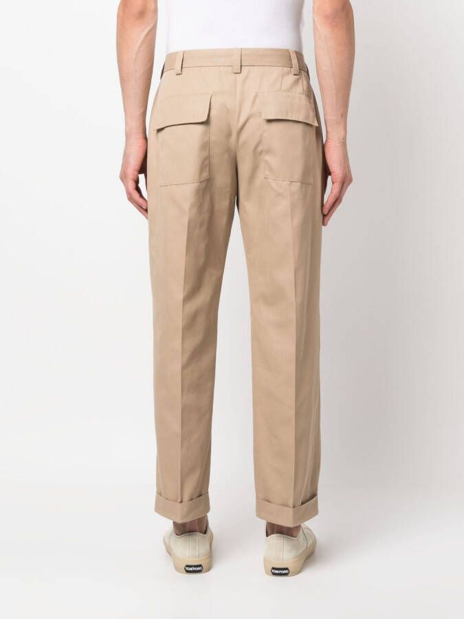 PT Torino Geplooide chino Beige