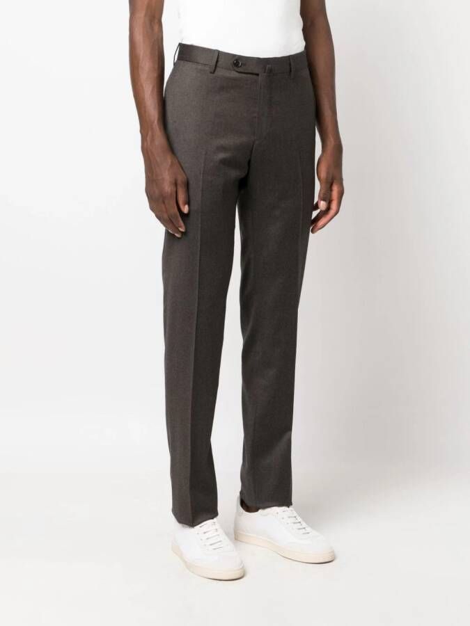 PT Torino Geplooide pantalon Bruin