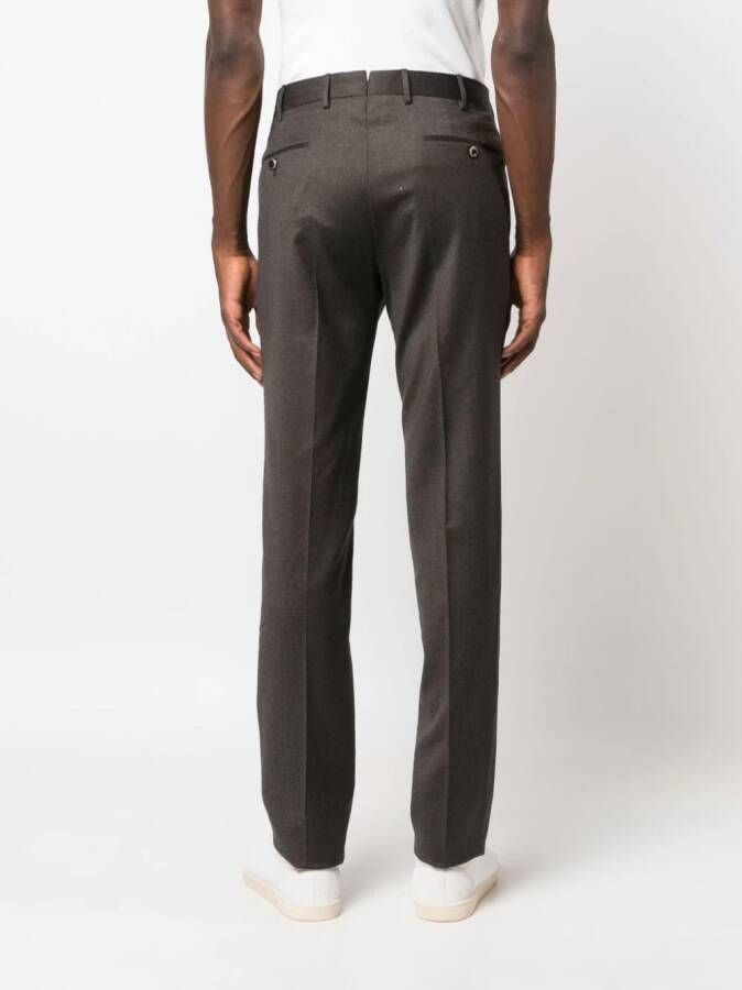 PT Torino Geplooide pantalon Bruin