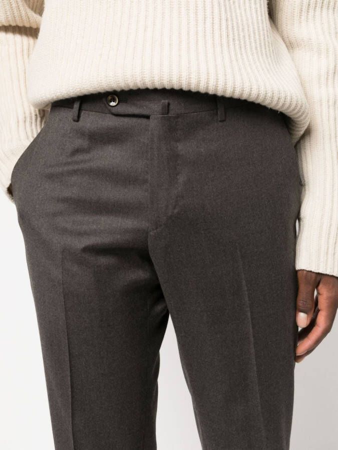 PT Torino Geplooide pantalon Bruin