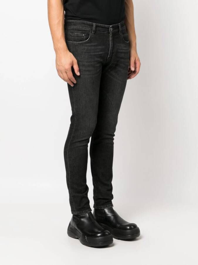 PT Torino Jeans met logopatch Zwart