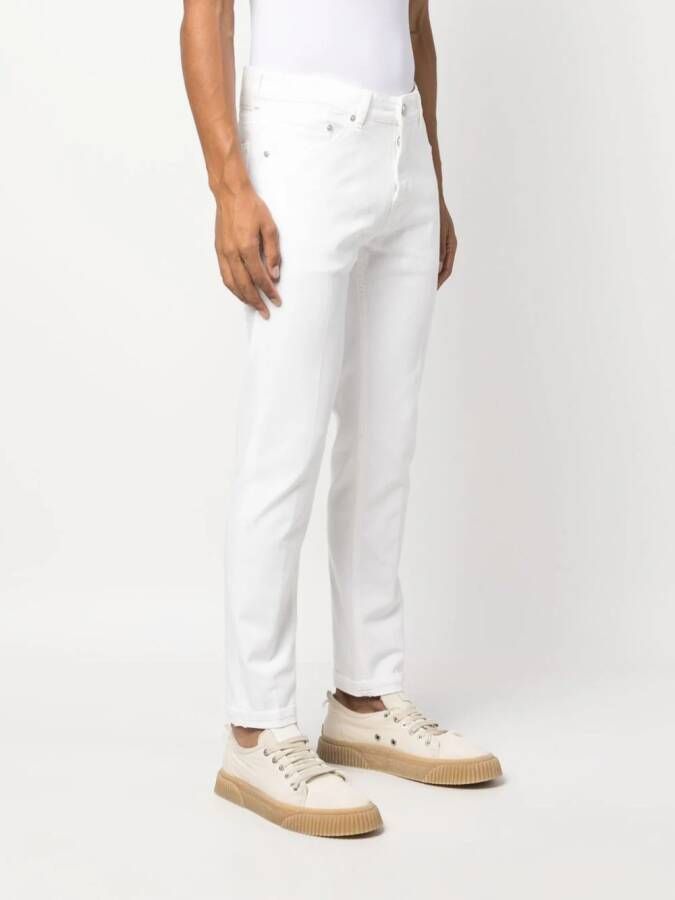 PT Torino Jeans met toelopende pijpen Wit