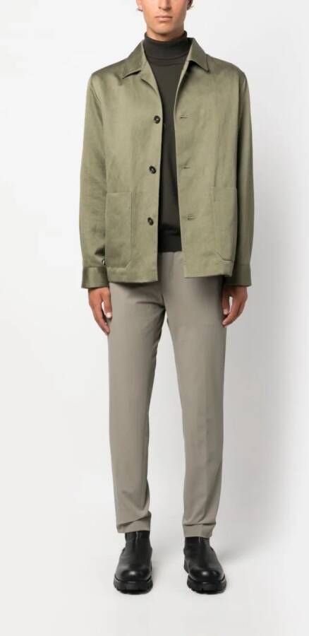 PT Torino Broek met toelopende pijpen Beige