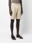 PT Torino Asymmetrische shorts Beige - Thumbnail 3
