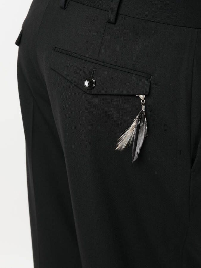 PT Torino Pantalon met amulet Zwart