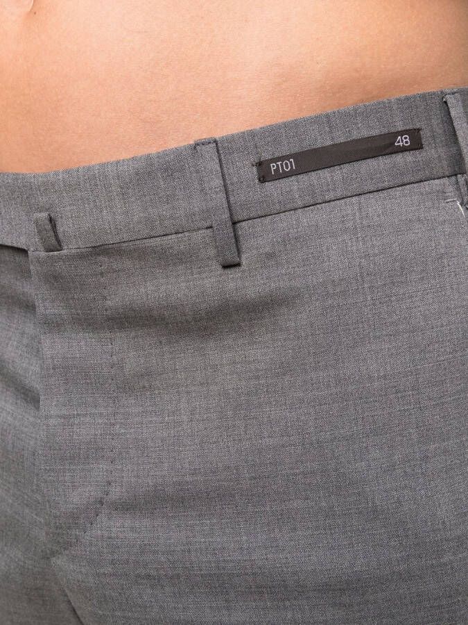 PT Torino Pantalon met logopatch Grijs