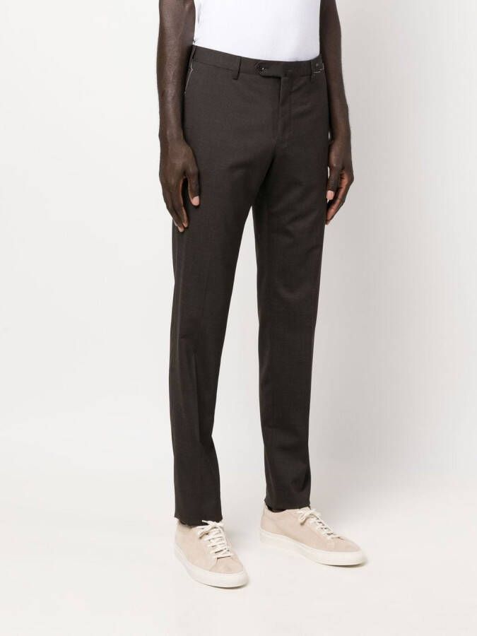 PT Torino Pantalon met toelopende pijpen Bruin