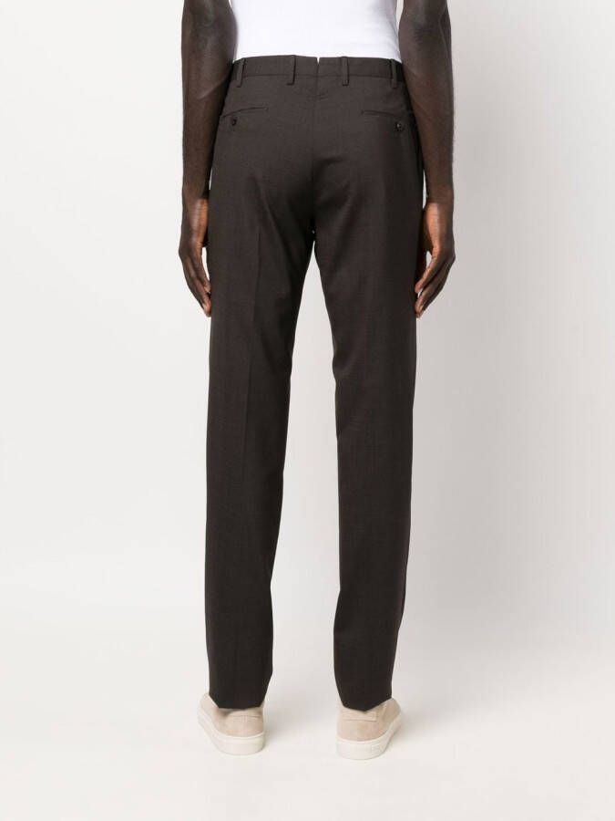 PT Torino Pantalon met toelopende pijpen Bruin