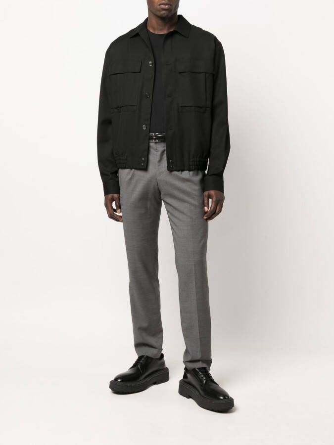 PT Torino Pantalon met toelopende pijpen Grijs