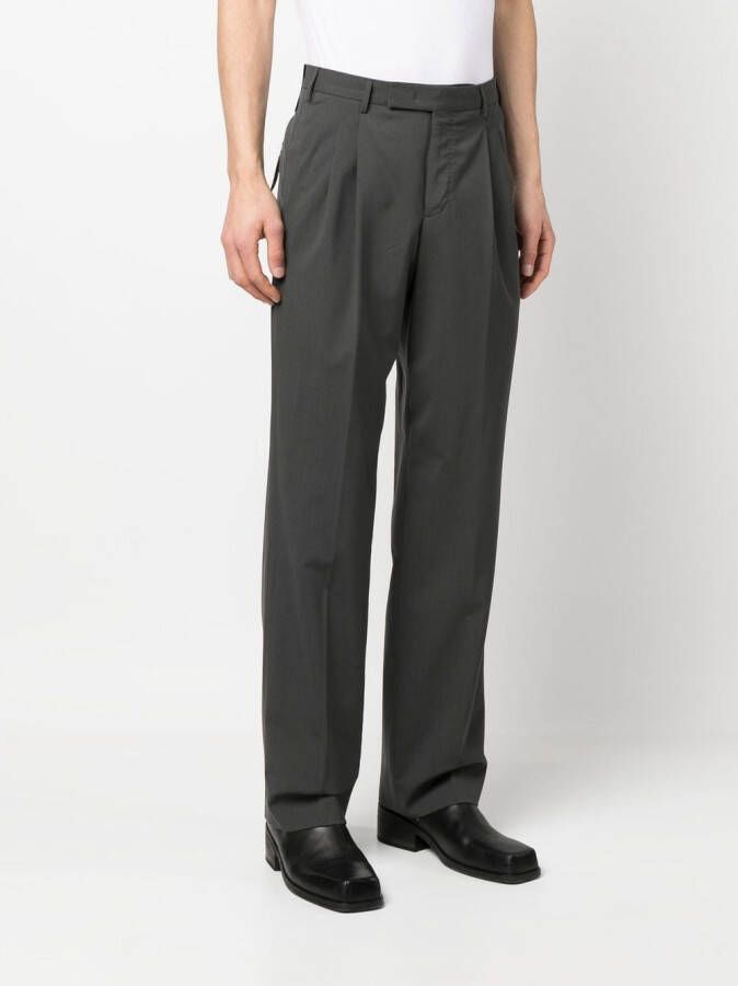 PT Torino Pantalon met geplooid detail Grijs