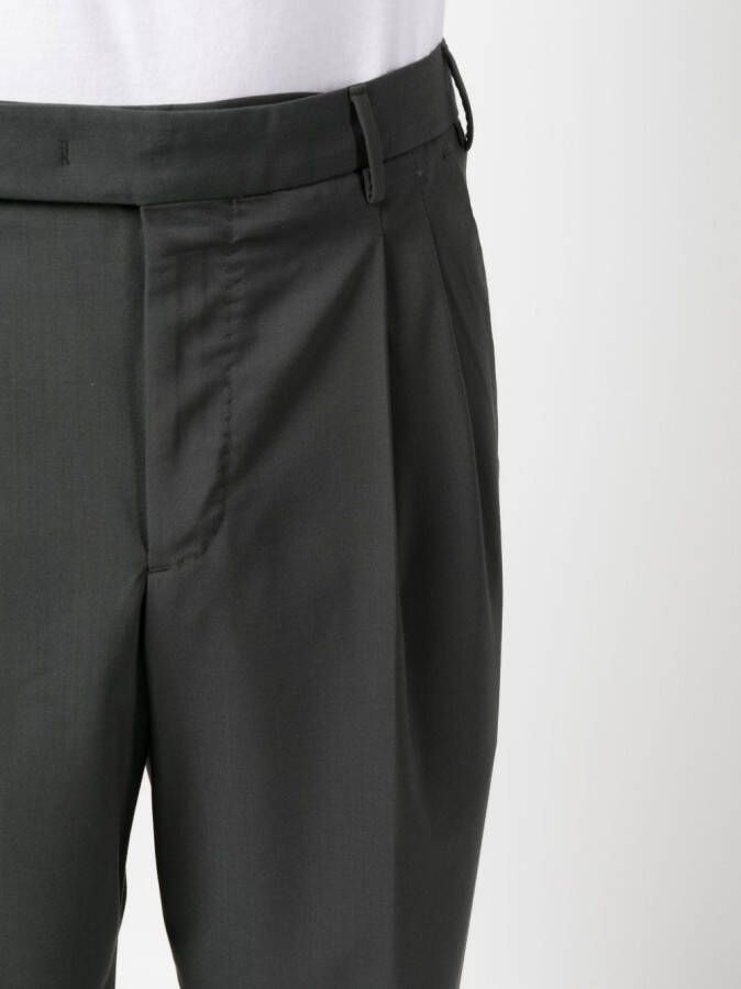 PT Torino Pantalon met geplooid detail Grijs