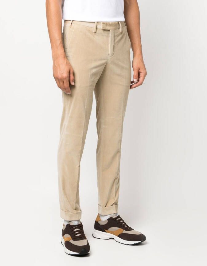 PT Torino Ribfluwelen broek Beige