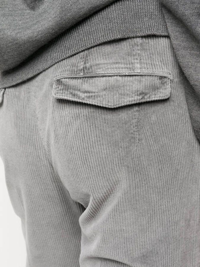 PT Torino Ribfluwelen broek Grijs