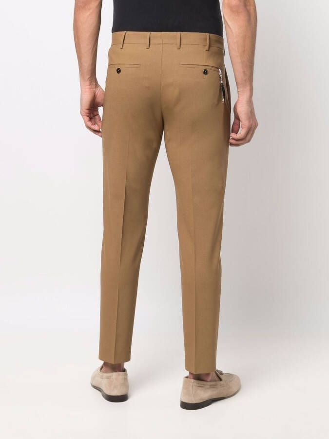 PT Torino Slim-fit chino Bruin
