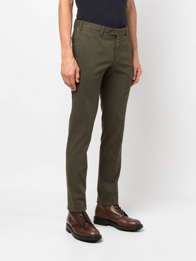 PT Torino Slim-fit chino Groen