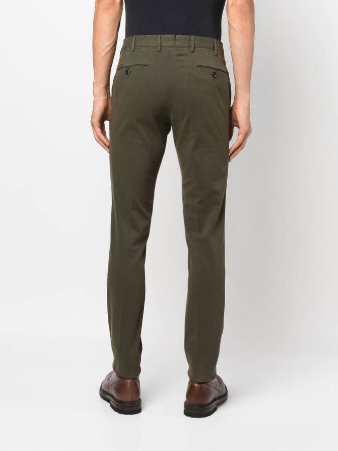 PT Torino Slim-fit chino Groen