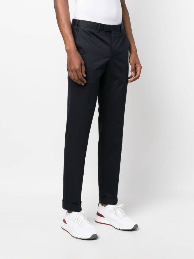 PT Torino Slim-fit pantalon Blauw