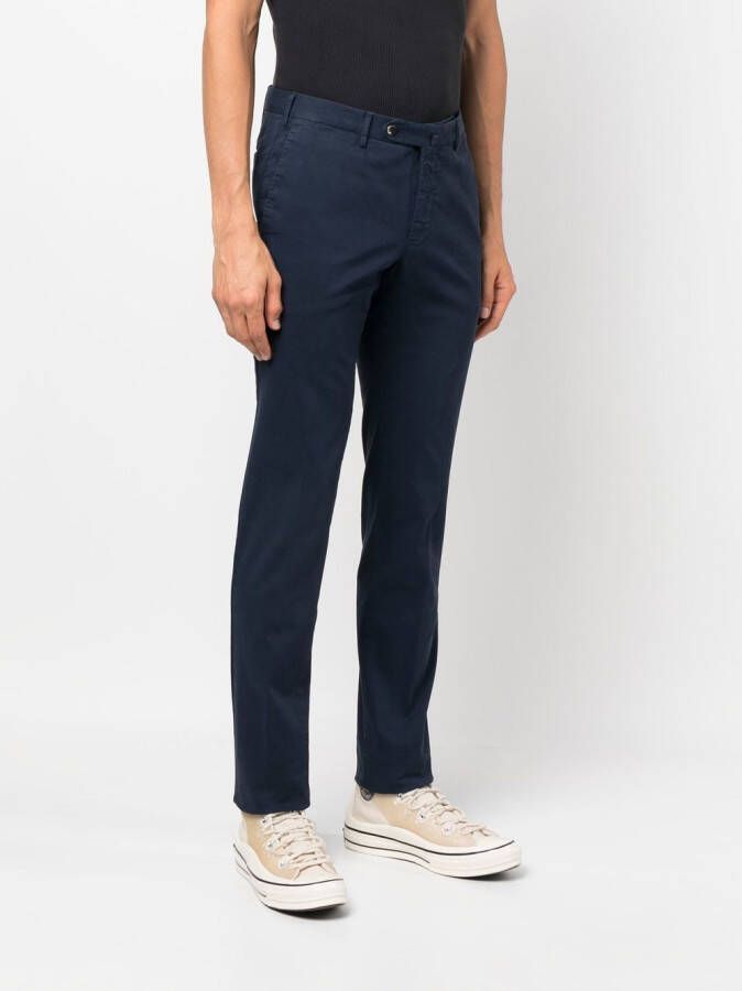 PT Torino Slim-fit pantalon Blauw
