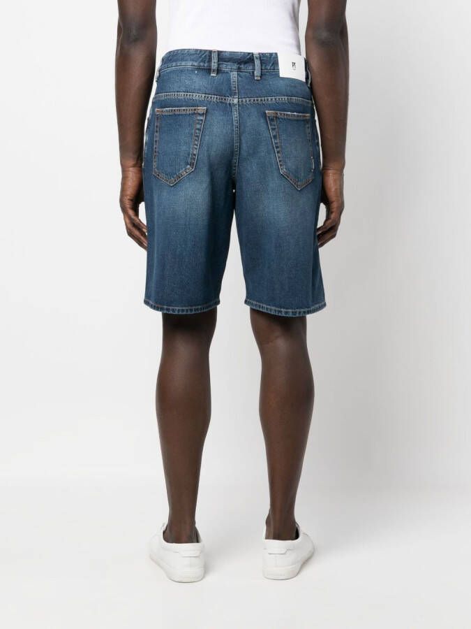 PT Torino Denim shorts Blauw