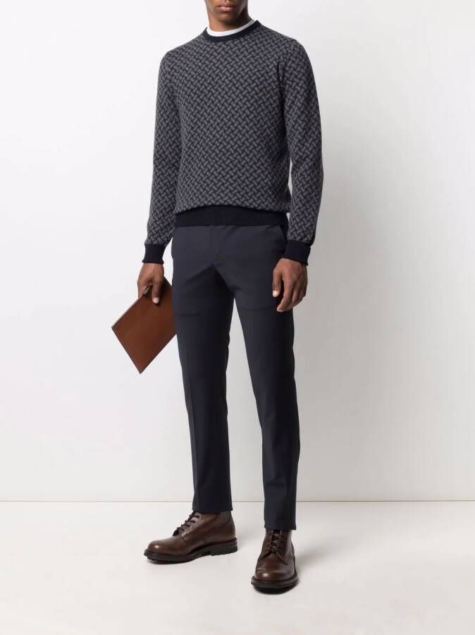 PT Torino Slim-fit broek Blauw