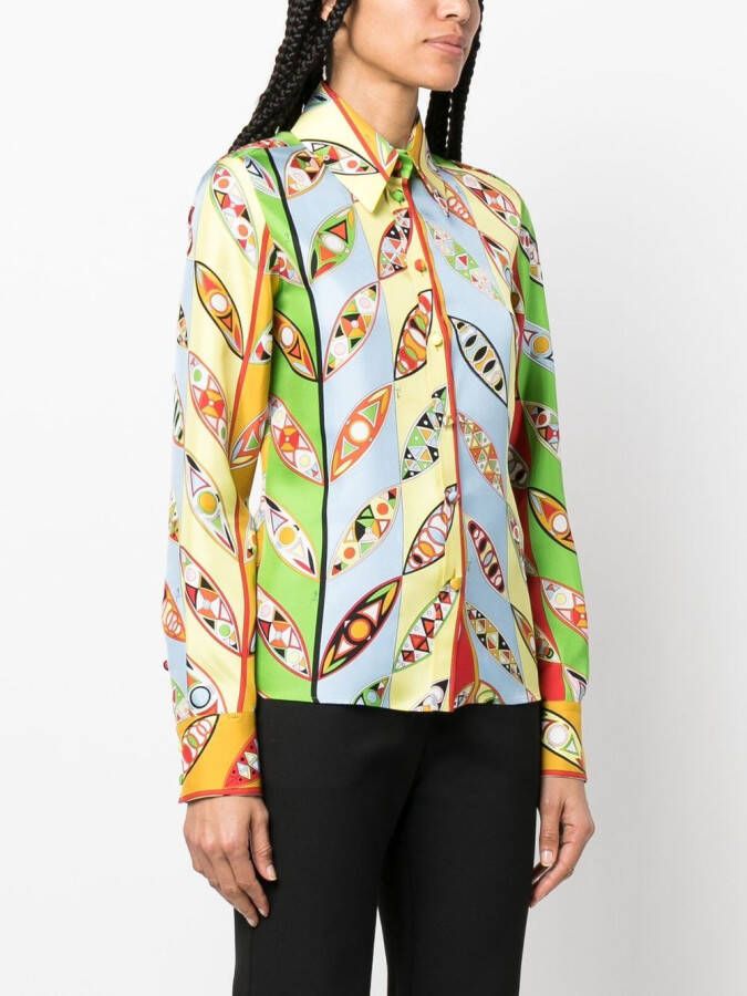 PUCCI Blouse met print Rood